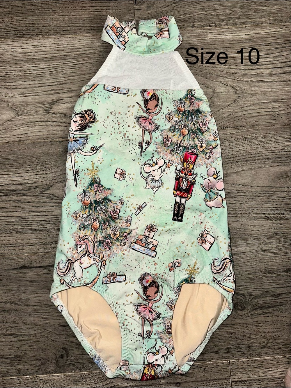 Christmas Nutcracker Mint Girls One-Piece leotard